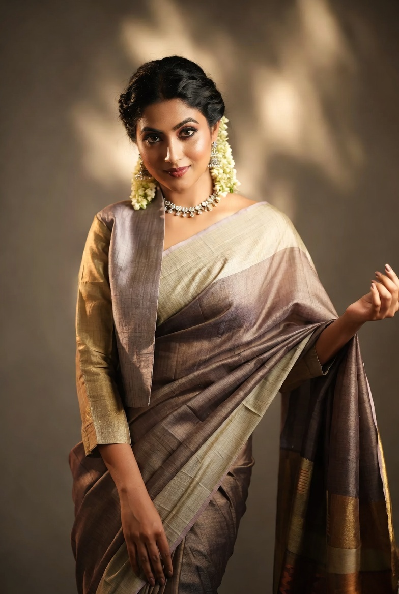 Semi Tussar Silk Sarees Collection