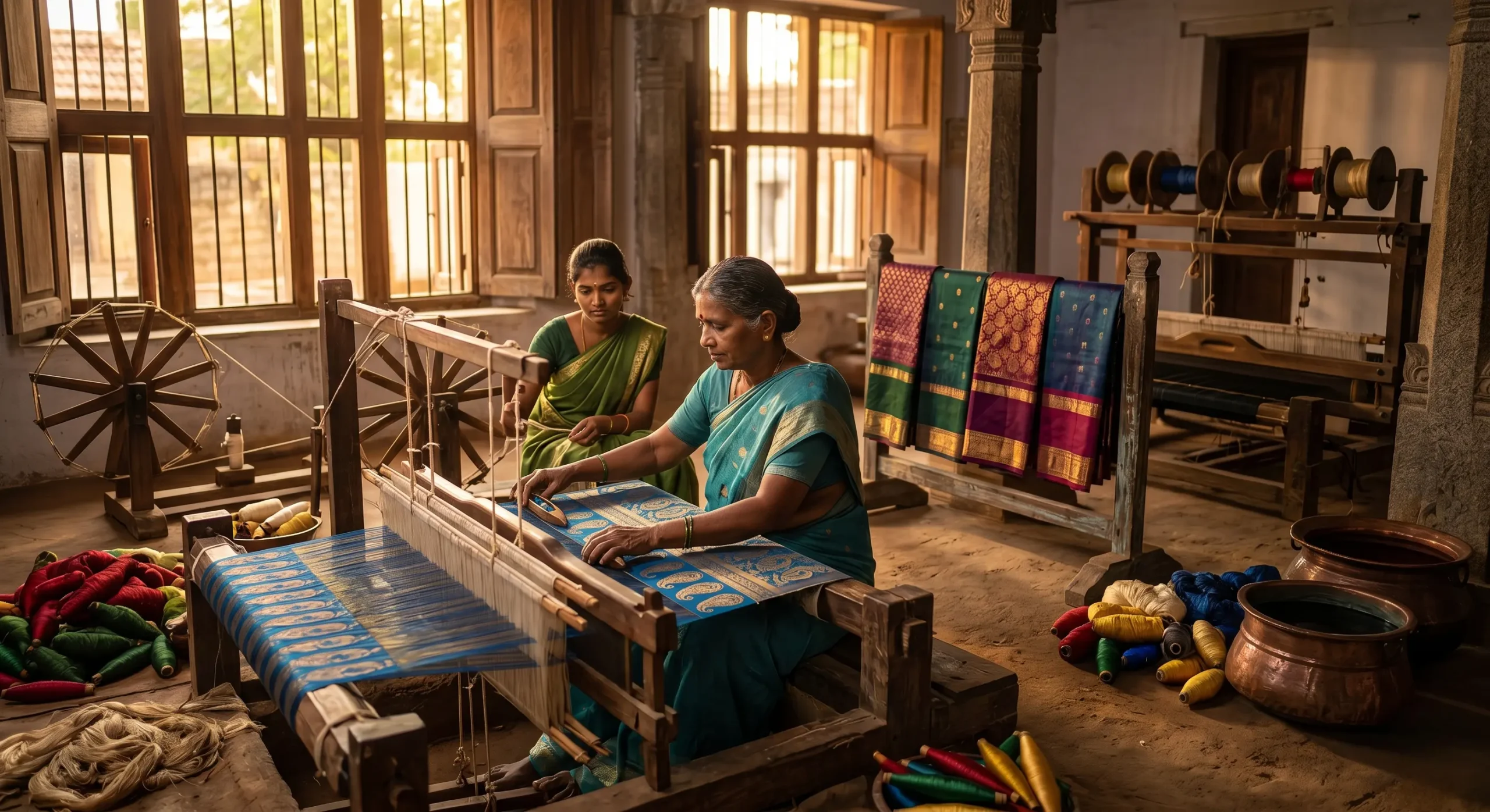 Sirumugai handloom weaving 1 scaled